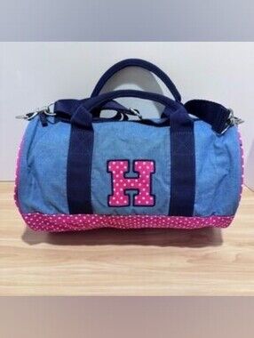 Tommy Hilfiger Denim Polka Dots Duffle Gym Sports Travel Bag